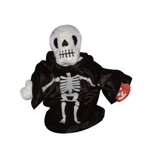 Retired Ty Beanie Baby Creepers / Beanie Baby Skeleton / Skeleton Halloween